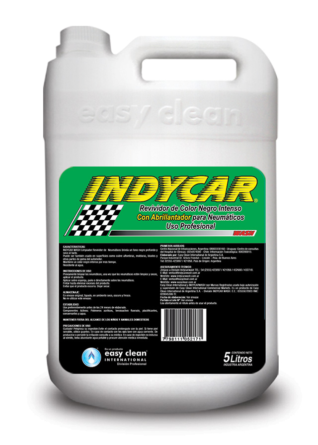 Indycar Wash revividor de color neumticos